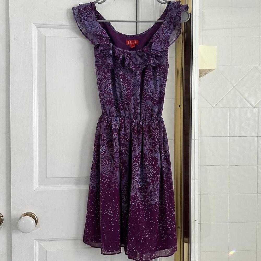 ELLE Women's Purple Dress